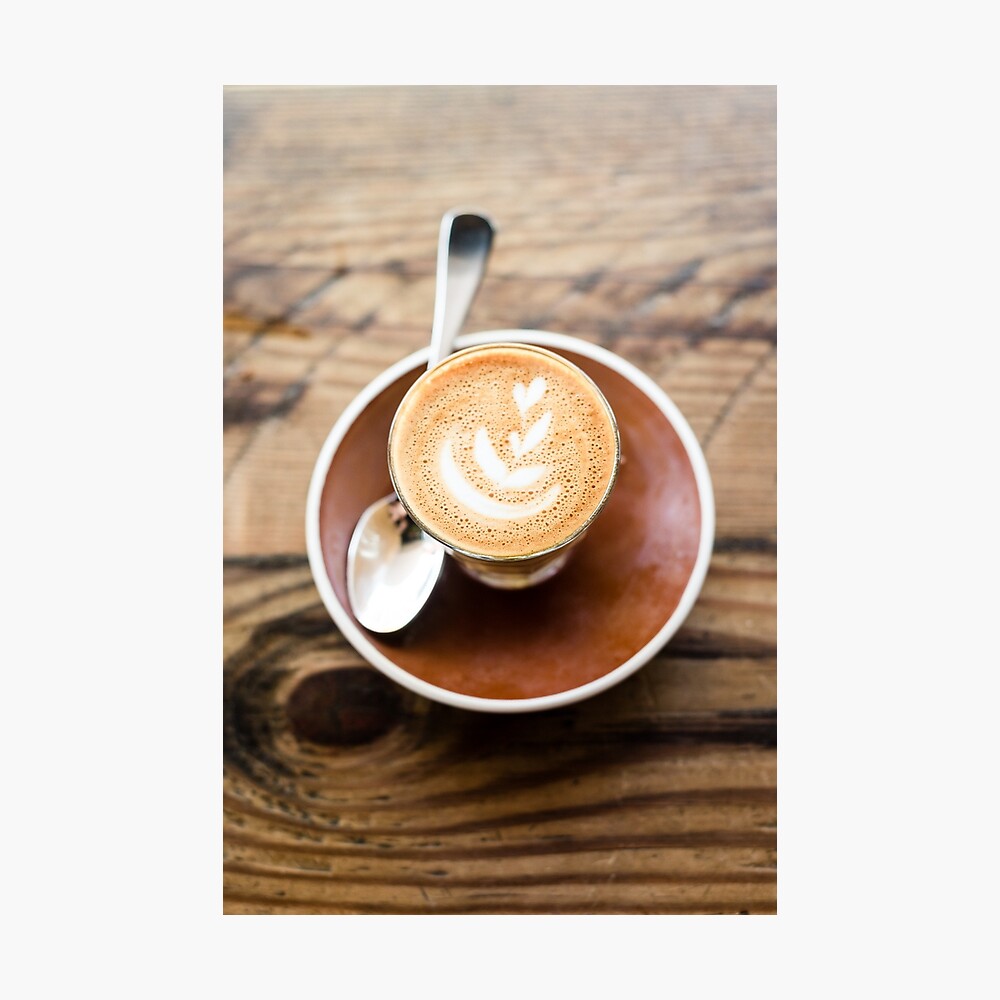 Piccolo Latte Flat White Coffee Poster By Vannphotography Redbubble
