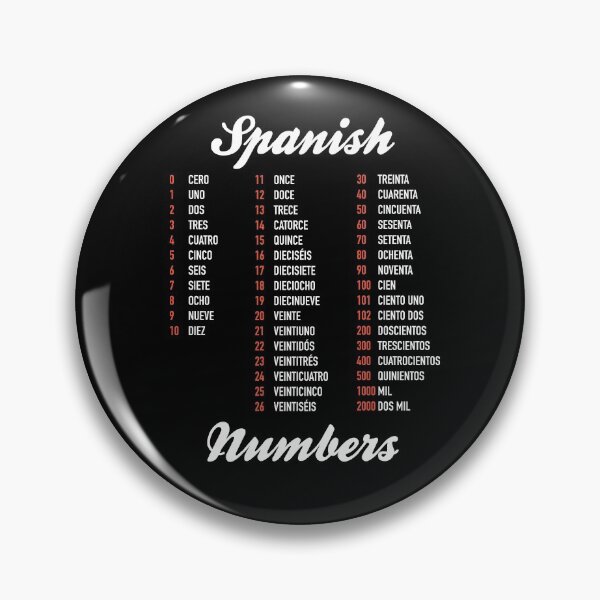 Item preview, Spanish Numbers - Spanish Language Cheatsheet designed and sold by HiddenVerb.