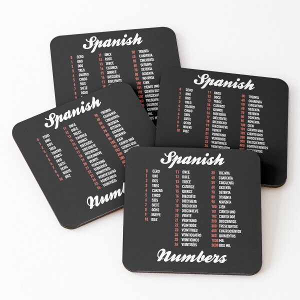 Item preview, Spanish Numbers - Spanish Language Cheatsheet designed and sold by HiddenVerb.