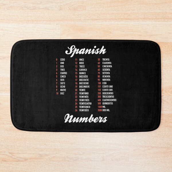 Item preview, Spanish Numbers - Spanish Language Cheatsheet designed and sold by HiddenVerb.