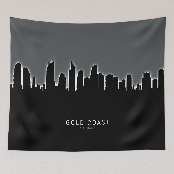 Item preview, Gold Coast Australia Skyline designed and sold by ArtPrints.