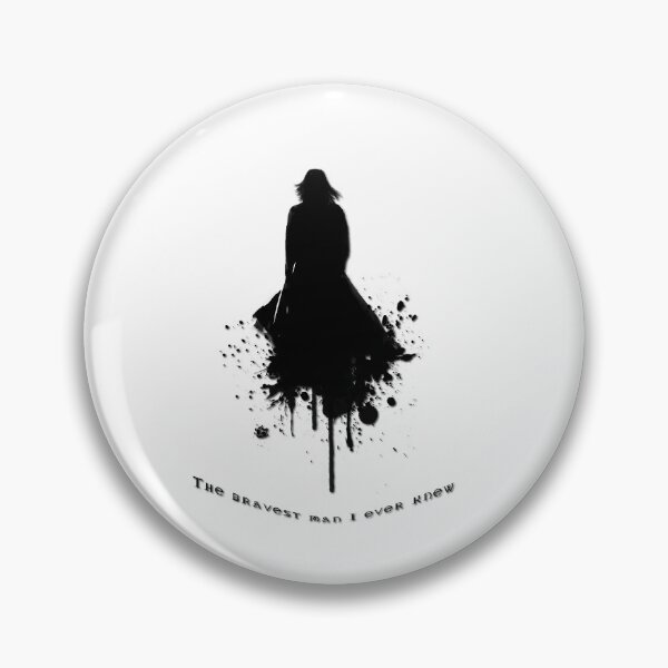 The Bravest \ Black-White concept Pin