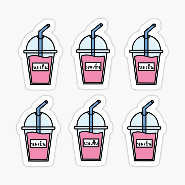 Artikel-Vorschau von Nom Yen / Pink Milk Mini-Aufkleberset, designt und verkauft von Everything-Ita.