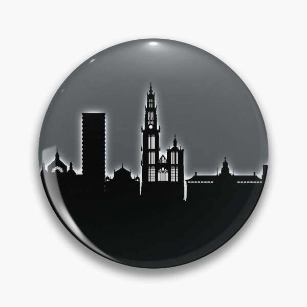 Item preview, Antwerp Belgium Skyline designed and sold by ArtPrints.