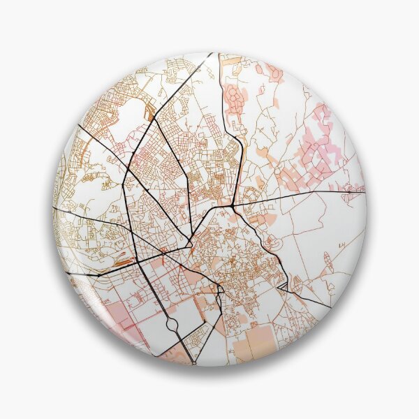Item preview, Marrakesh Morocco Watercolor Street Map Color designed and sold by IvonDesign.