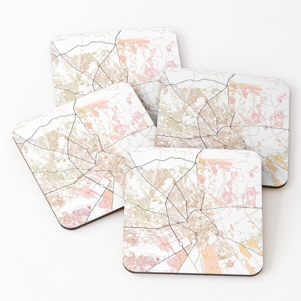 Item preview, Marrakesh Morocco Watercolor Street Map Color designed and sold by IvonDesign.