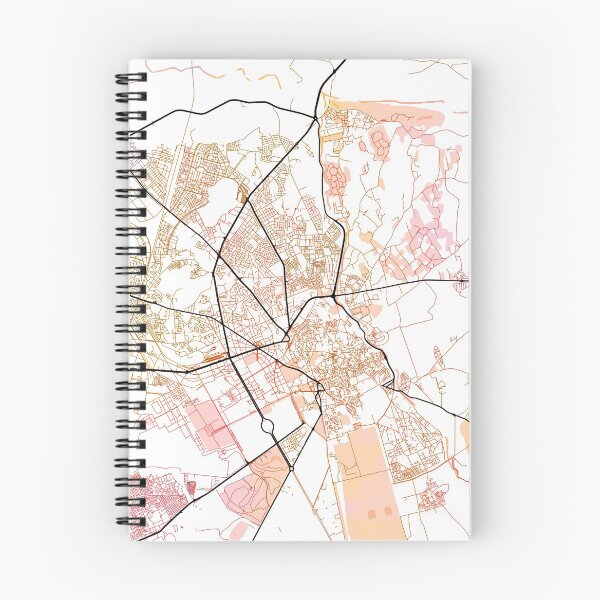 Item preview, Marrakesh Morocco Watercolor Street Map Color designed and sold by IvonDesign.