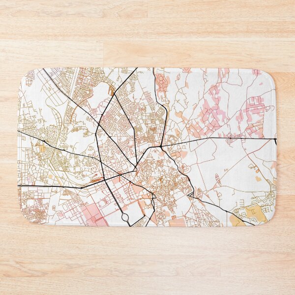 Item preview, Marrakesh Morocco Watercolor Street Map Color designed and sold by IvonDesign.