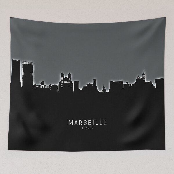 Item preview, Marseille France Skyline designed and sold by ArtPrints.