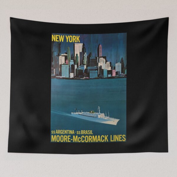 Item preview, New York vintage travel poster designed and sold by stickart-marek.
