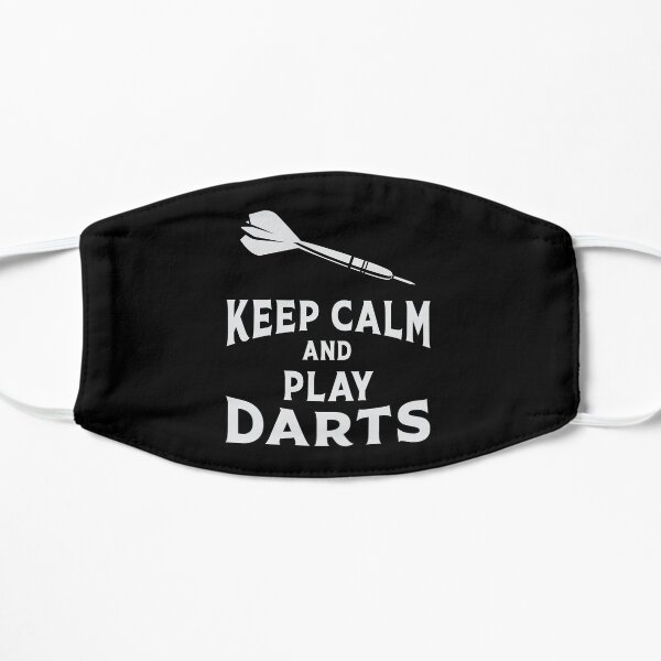 Dart Keep Calm Dart Arrow 180 Cool saying gift Flat Mask