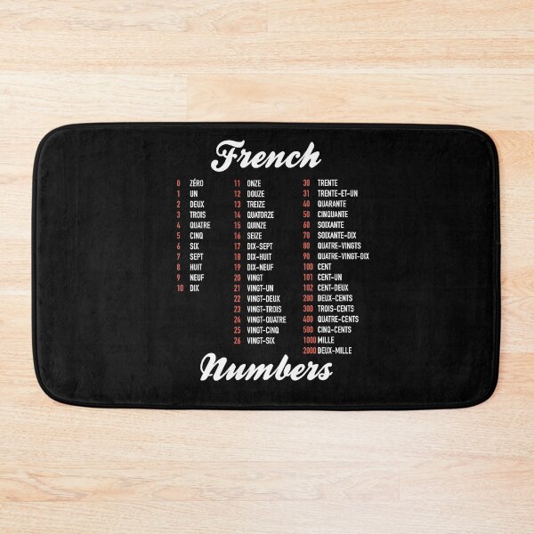 Item preview, French Numbers - French Language Cheatsheet designed and sold by HiddenVerb.