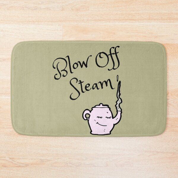 Item preview, Blow Off Steam on A Neutral, Olive-based Green Background designed and sold by Amalzaki.