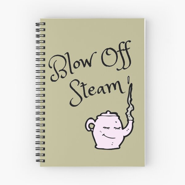 Item preview, Blow Off Steam on A Neutral, Olive-based Green Background designed and sold by Amalzaki.
