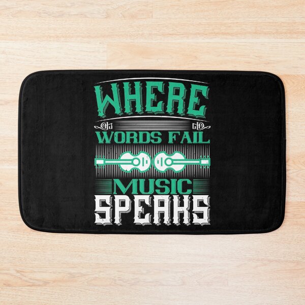 Item preview, Where Words Fail, Music Speaks designed and sold by GoodVibeDesign.