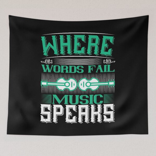 Item preview, Where Words Fail, Music Speaks designed and sold by GoodVibeDesign.