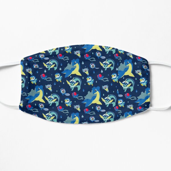 Water Pkmn pattern Flat Mask