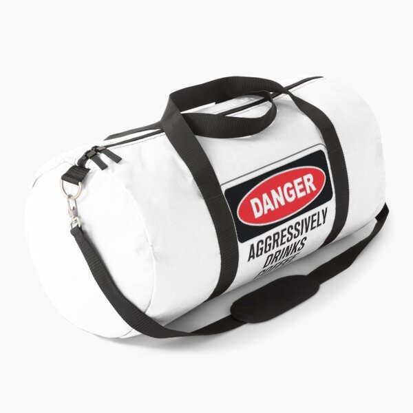 Item preview, Funny Danger Warning Aggressively Drinks Coffee designed and sold by Rott515.