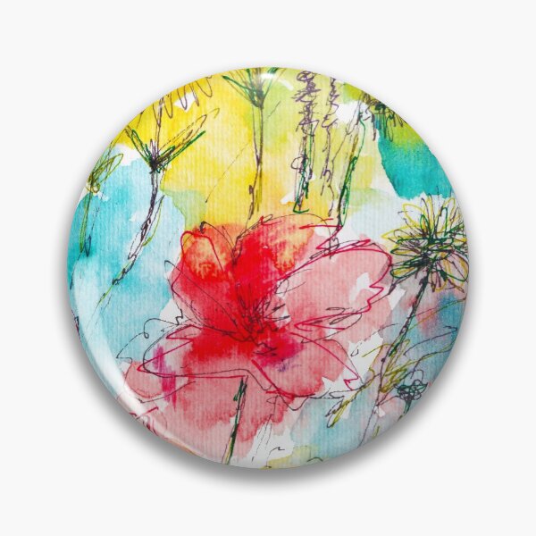 Artikelvorschau, Aquarell Wildblumen entworfen und verkauft von Nancie-Lane.