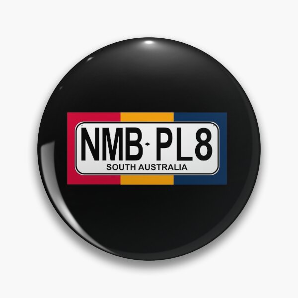 Item preview, NMB.PL8 SA South Australia"Number Plate" Number Plate T-Shirt NMB.PL8 Custom Black and White with SA state Colours designed and sold by JohnnyMyass.