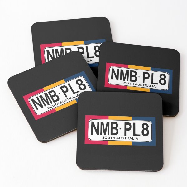 Item preview, NMB.PL8 SA South Australia"Number Plate" Number Plate T-Shirt NMB.PL8 Custom Black and White with SA state Colours designed and sold by JohnnyMyass.