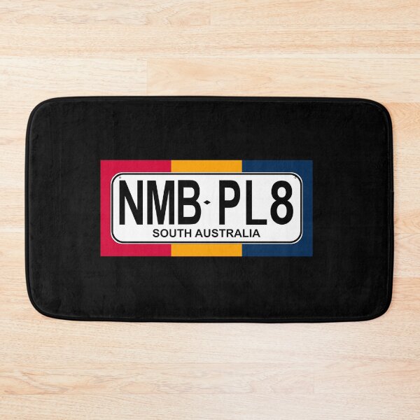 Item preview, NMB.PL8 SA South Australia"Number Plate" Number Plate T-Shirt NMB.PL8 Custom Black and White with SA state Colours designed and sold by JohnnyMyass.