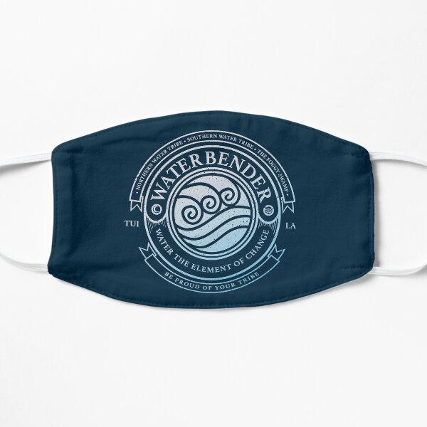 ATLA Waterbender Symbol: Avatar The Last Airbender Inspired-Design Flat Mask