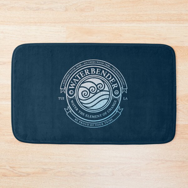 ATLA Waterbender Symbol: Avatar The Last Airbender Inspired-Design Bath Mat