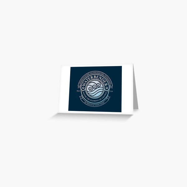 ATLA Waterbender Symbol: Avatar The Last Airbender Inspired-Design Greeting Card