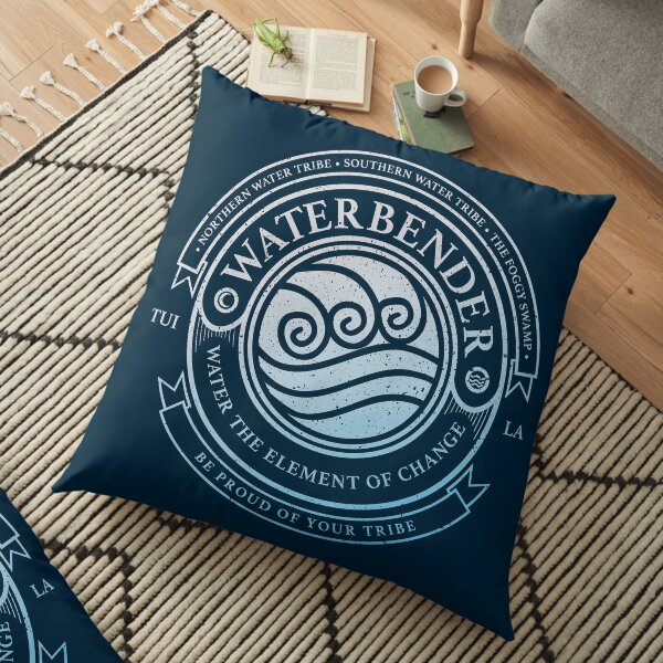 ATLA Waterbender Symbol: Avatar The Last Airbender Inspired-Design Floor Pillow