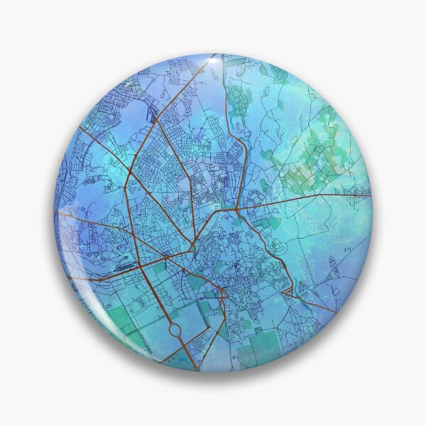 Item preview, Marrakesh Morocco Street Map Blue Lagoon designed and sold by IvonDesign.