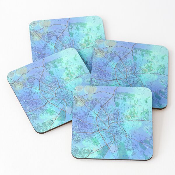 Item preview, Marrakesh Morocco Street Map Blue Lagoon designed and sold by IvonDesign.