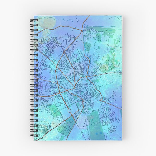 Item preview, Marrakesh Morocco Street Map Blue Lagoon designed and sold by IvonDesign.