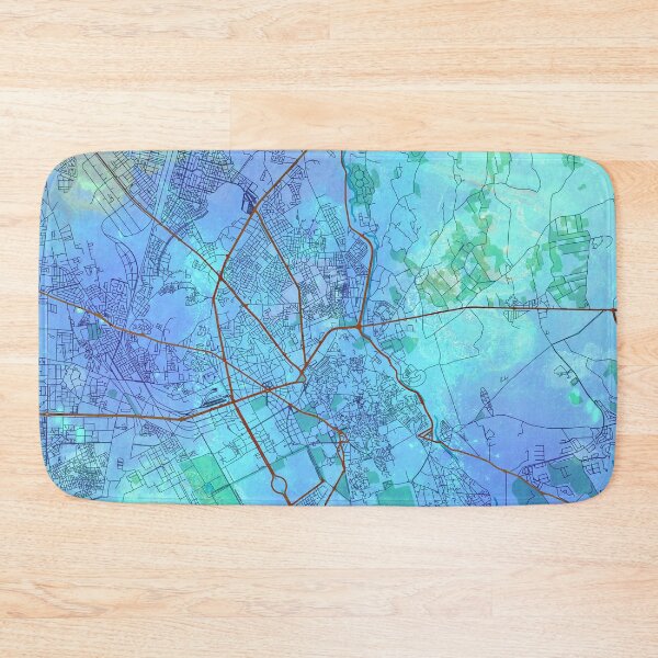 Item preview, Marrakesh Morocco Street Map Blue Lagoon designed and sold by IvonDesign.