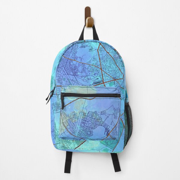 Item preview, Marrakesh Morocco Street Map Blue Lagoon designed and sold by IvonDesign.