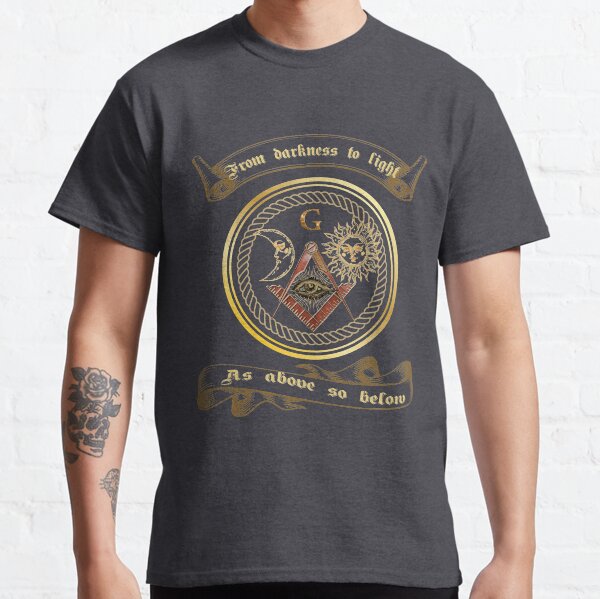 Vista previa del artículo con la obra « Logia masónica», diseñado y vendido por TopTeeShop.