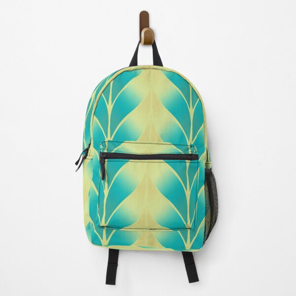 Item preview, Blue Yellow Leaf Tile Pattern designed and sold by Looly Elzayat.