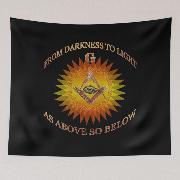 Item preview, Freemason Logo Masonic Lodge Illuminati From Darkness To Light Mason Symbol designed and sold by TopTeeShop.