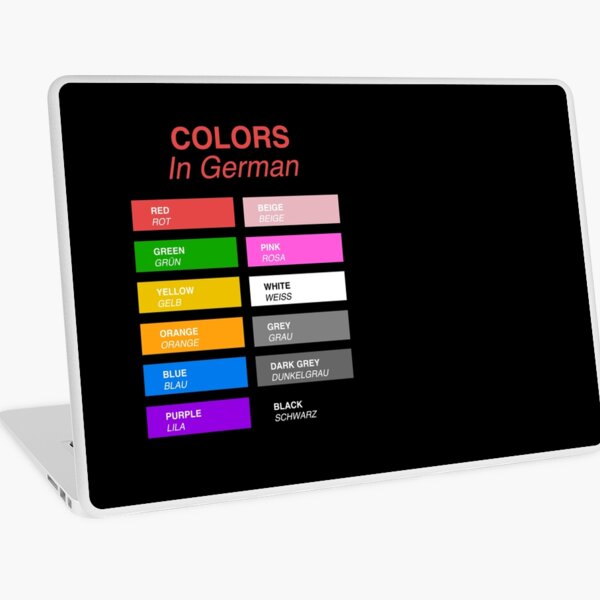 Item preview, German Colors - Colors in German designed and sold by HiddenVerb.