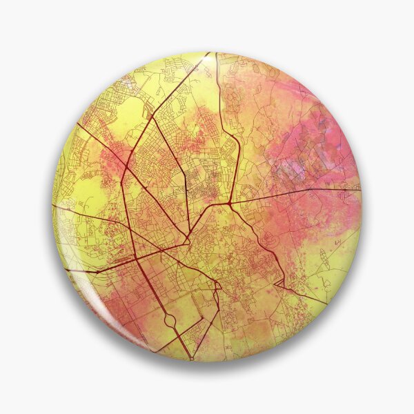 Item preview, Marrakesh Morocco Street Map Magma Eruption designed and sold by IvonDesign.