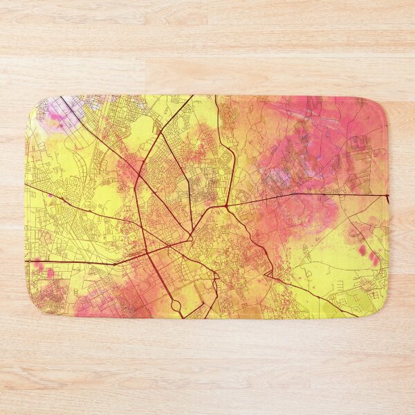 Item preview, Marrakesh Morocco Street Map Magma Eruption designed and sold by IvonDesign.