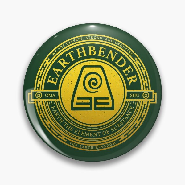 ATLA Earthbender Symbol: Avatar-Inspired Design Pin