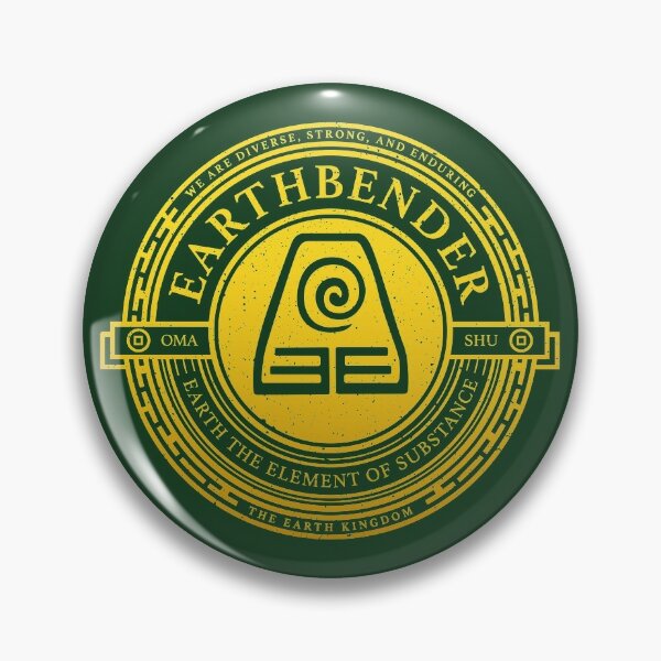 ATLA Earthbender Symbol: Avatar-Inspired Design Pin