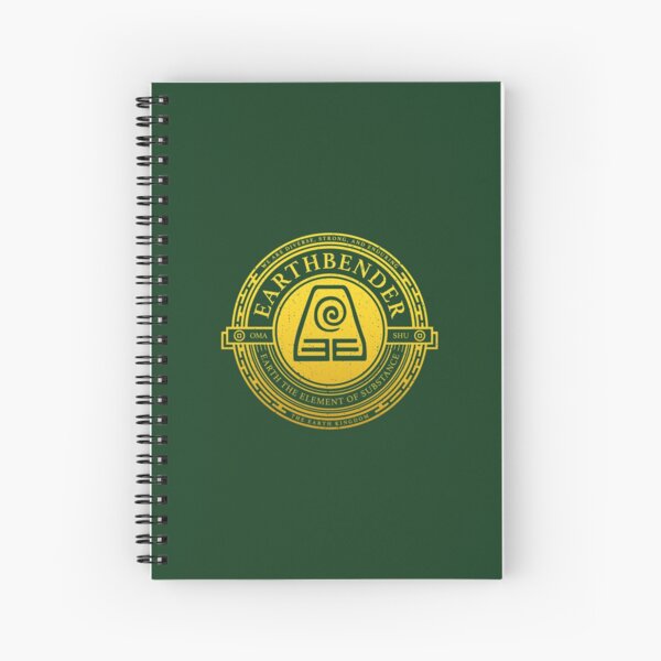 ATLA Earthbender Symbol: Avatar-Inspired Design Spiral Notebook