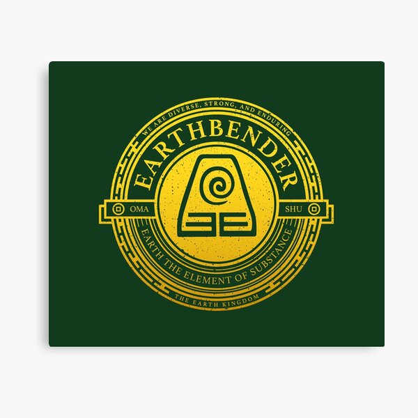 ATLA Earthbender Symbol: Avatar-Inspired Design Canvas Print