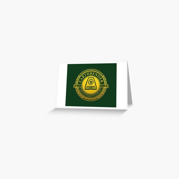 ATLA Earthbender Symbol: Avatar-Inspired Design Greeting Card