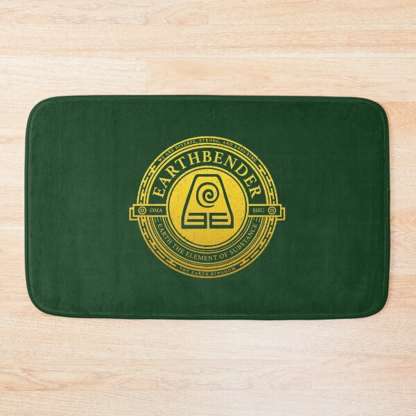 ATLA Earthbender Symbol: Avatar-Inspired Design Bath Mat