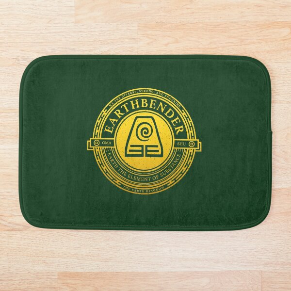 ATLA Earthbender Symbol: Avatar-Inspired Design Bath Mat