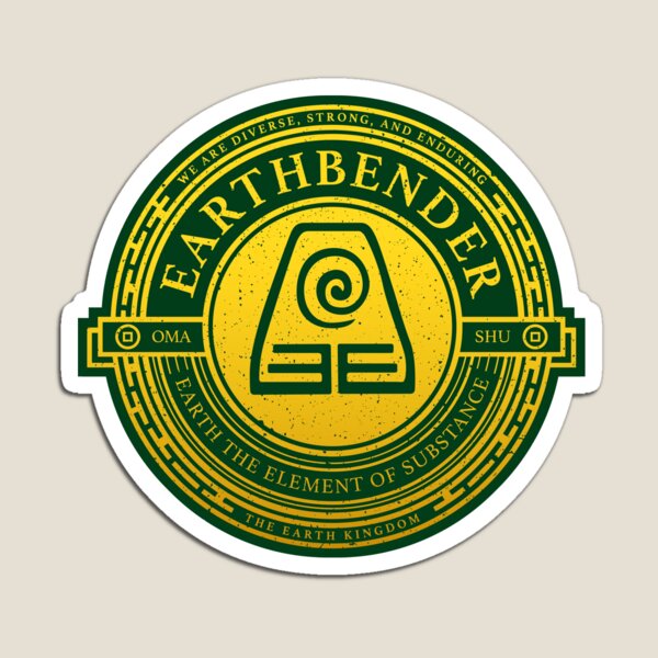 ATLA Earthbender Symbol: Avatar-Inspired Design Magnet