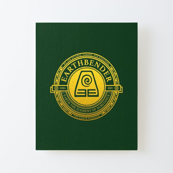 ATLA Earthbender Symbol: Avatar-Inspired Design Canvas Mounted Print